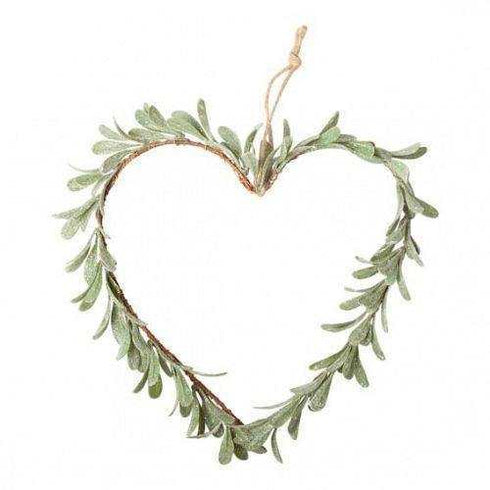 Krans, B 30cm, Grön, Metall/Plast