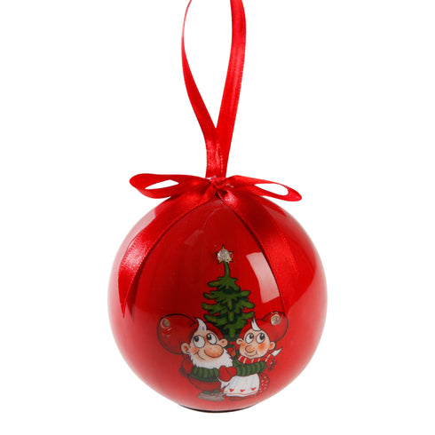 Julkula med LED ljus Julius röd