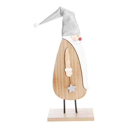 Tomte trä med skägg 32cm