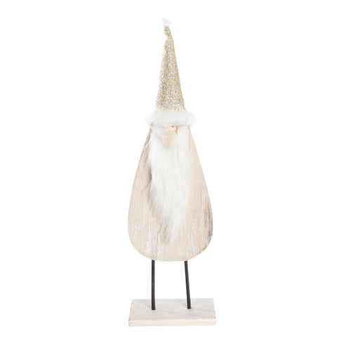Tomte trä med skägg 33cm