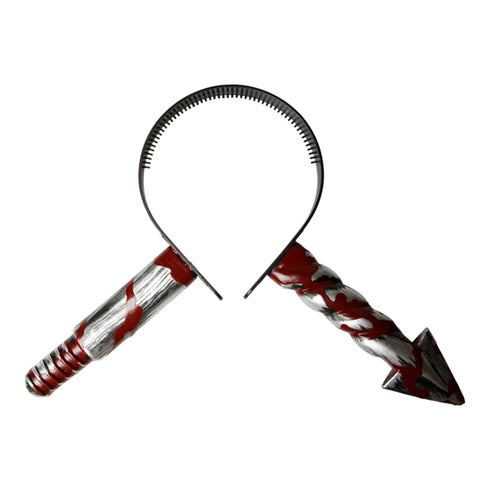 Halloween diadem med pil, H 22 cm