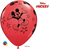 12" RND LIC LATEX RED 006CT DNJR MICKEY MOUSE