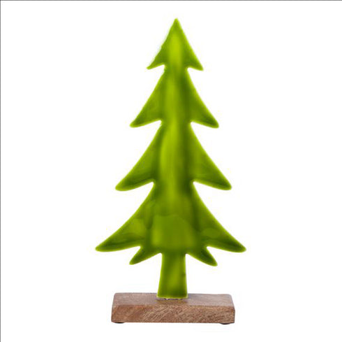 Dekorationsgran i metall , 31cm hög