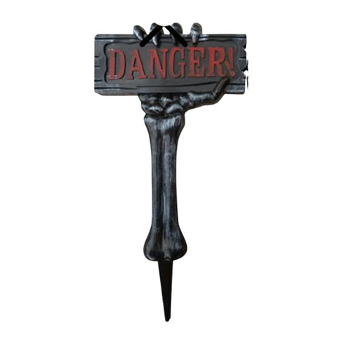 Hallowseenskylt Danger, H 28cm, W 54cm