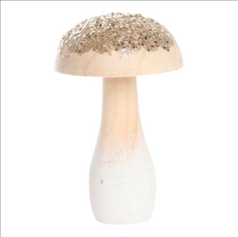 Svamp i trä med glitter 12cm