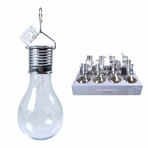 Solcellslampa med 4 LED-lampor, Dia7cm