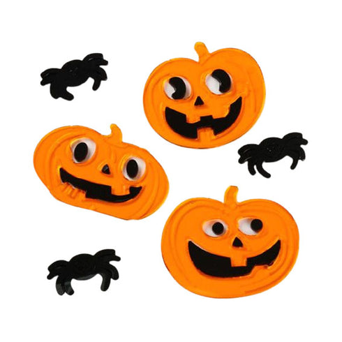 Halloween fönsterdekor Pumpor & spindlar, H 25 cm