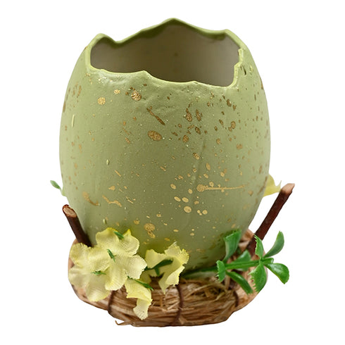 Påskägg, H 7cm, Dia. 6cm, Grön