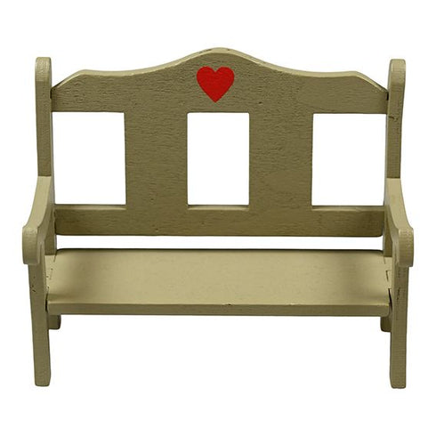 Wooden bench for Elf door