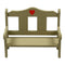 Wooden bench for Elf door