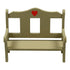 Wooden bench for Elf door