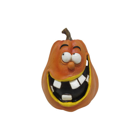 Pumpa med roligt leende, H 15 cm