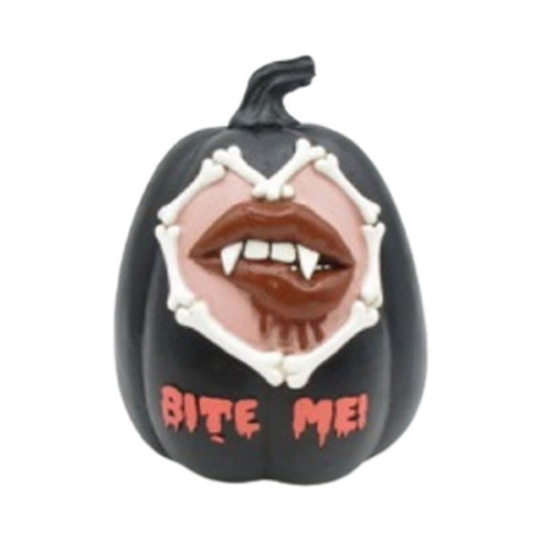 Svart Pumpa "Bite Me", H 11 cm