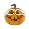 Pumpa Orange med LED o Skelett, H 15 cm