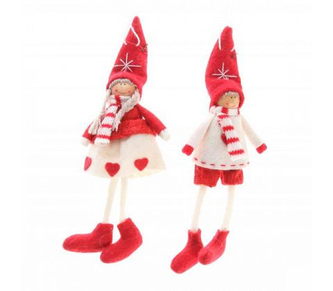 Tomtenissar Hängande 22cm 2ass