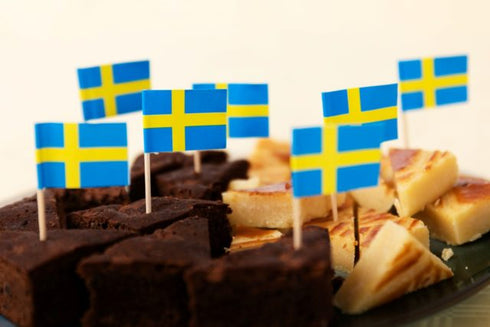 Cockailflaggor Sverige 50-pack