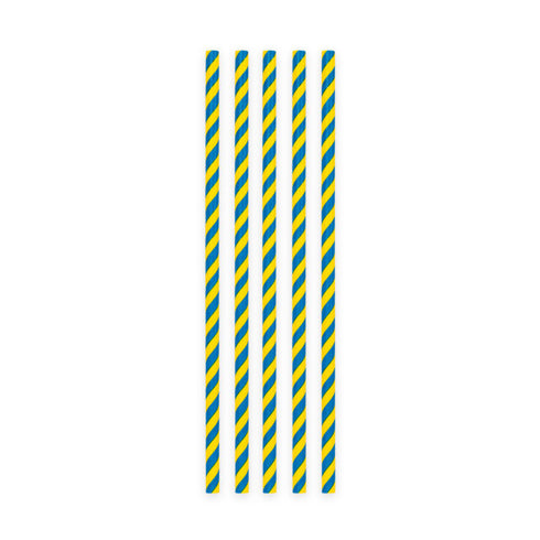 Sugrör Gul/ Blå
