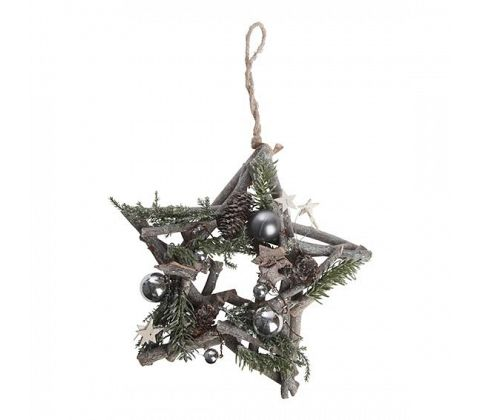 Stjärna Natur, Dia. 25cm