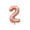 Folieballong Rosegold Nr: 2 86cm