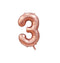 Folieballong Rosegold Nr: 3 86cm