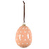 Påskägg, H 8cm, Dia. 6,5cm, Orange, Natural Easter