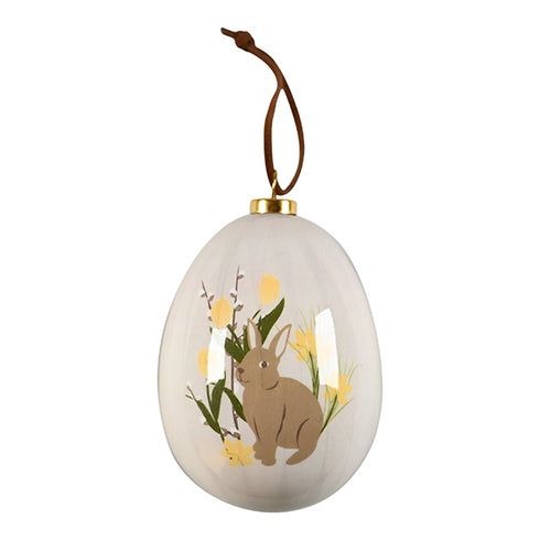 Påskägg, H 8cm, Dia. 6,5cm, Natural Easter