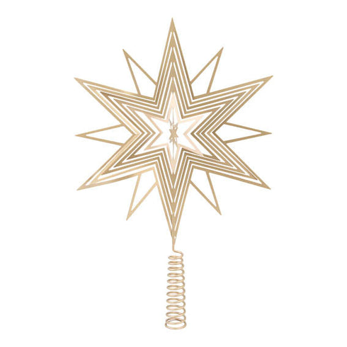 Toppstjärna 3D Champagne 31cm