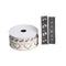Fabric ribbon with Christmas design black / white