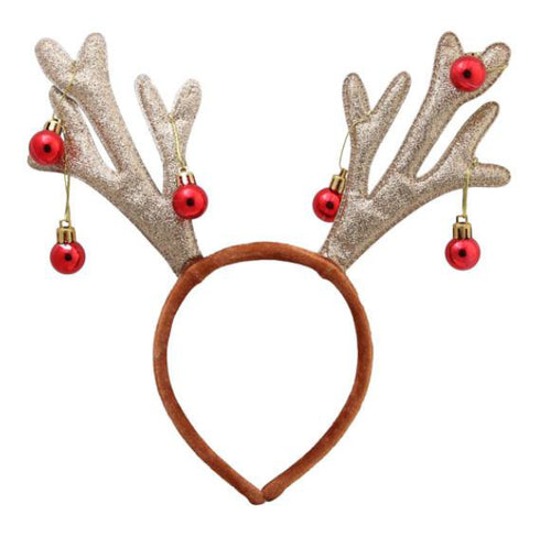 Diadem - Renhorn med Julkulor