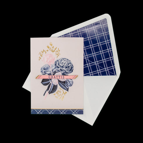 3D Kort Grattis Blomma