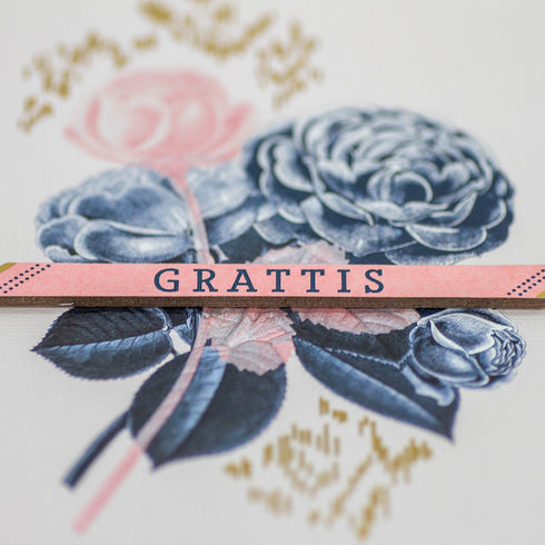 3D Kort Grattis Blomma