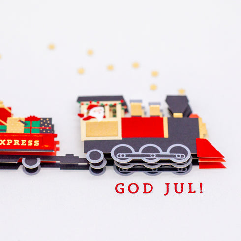 3D Julkort Jultåg
