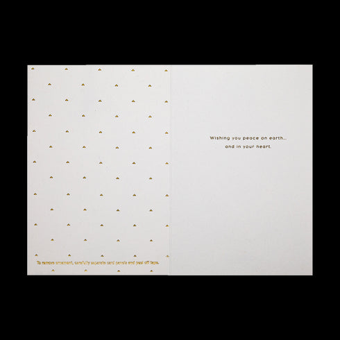 3D Julkort med Julhänge i trä