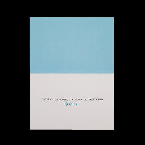 3D Julkort Tomten tittar ut