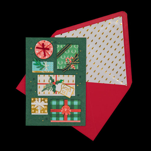 3D Julkort Julkappar