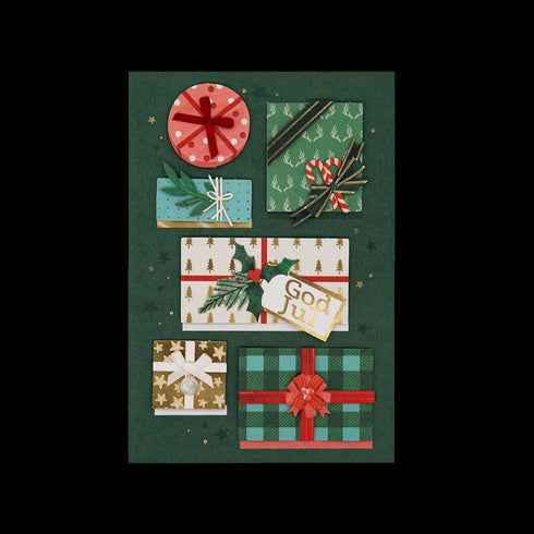 3D Julkort Julkappar