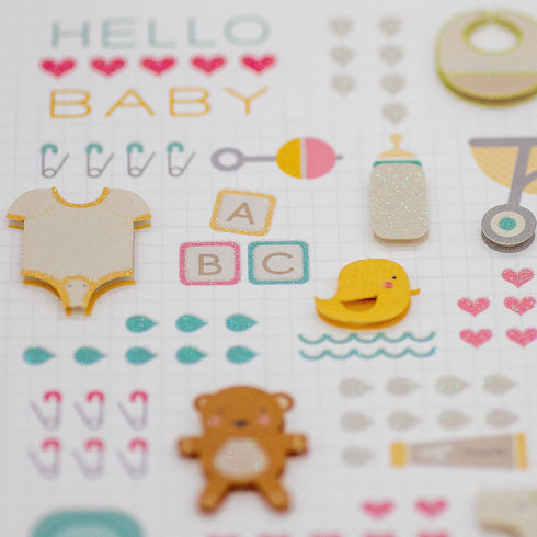 3D Kort med kuvert Baby