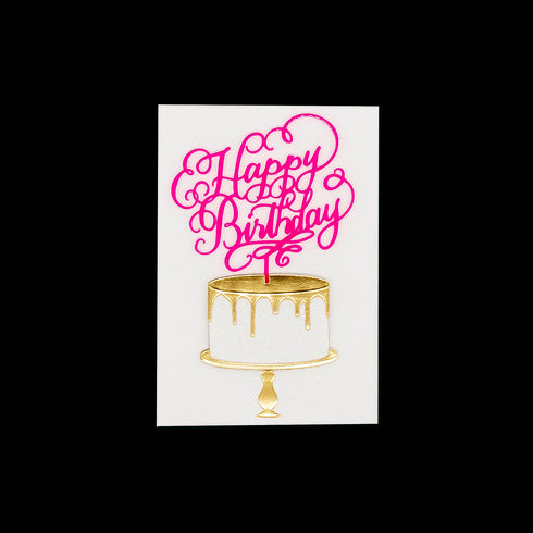 3D Kort Happy Birthday