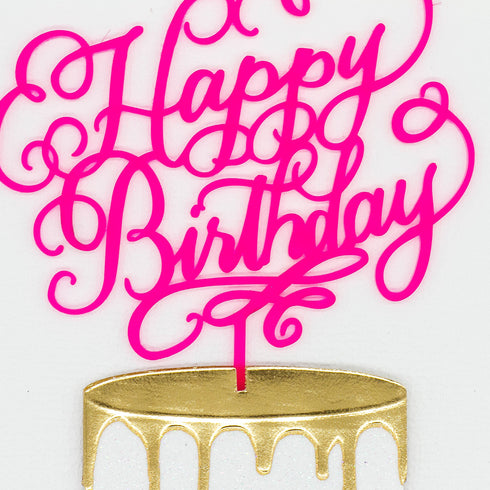 3D Kort Happy Birthday