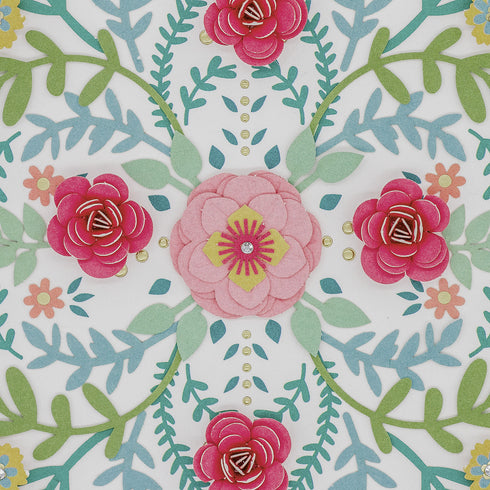 3D Kort Sommarblommor