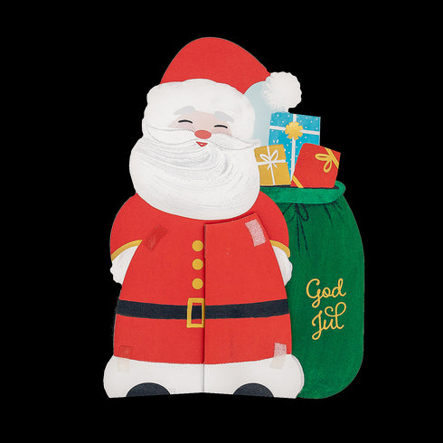 Julkort Tomte Pompom Pop-up