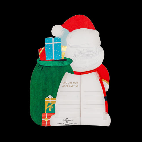 Julkort Tomte Pompom Pop-up