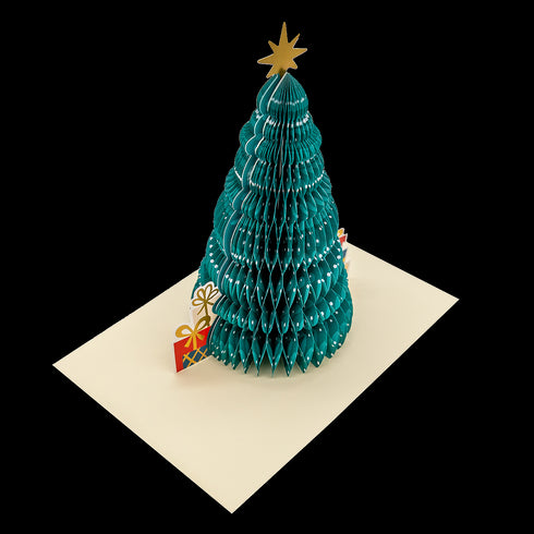 Julkort Gran Pompom Pop-up