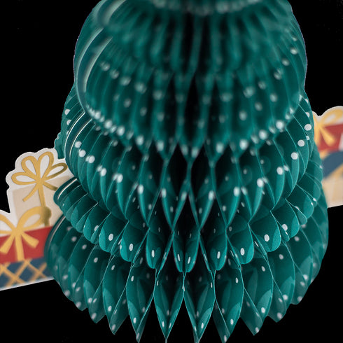 Julkort Gran Pompom Pop-up